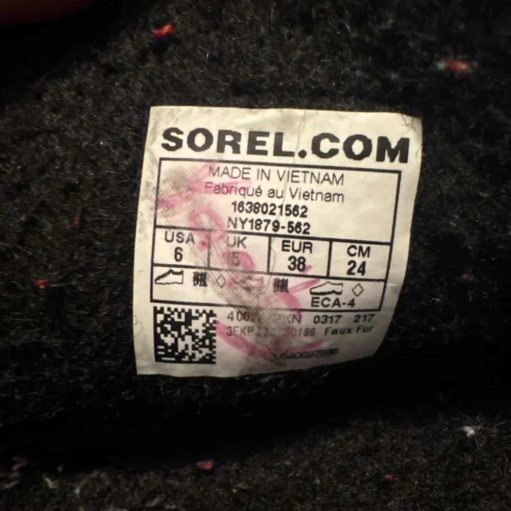 Sorel Womens ‎ Purple Waterproof Insulated Lace Up Ankle Snow Winter Boots 6
